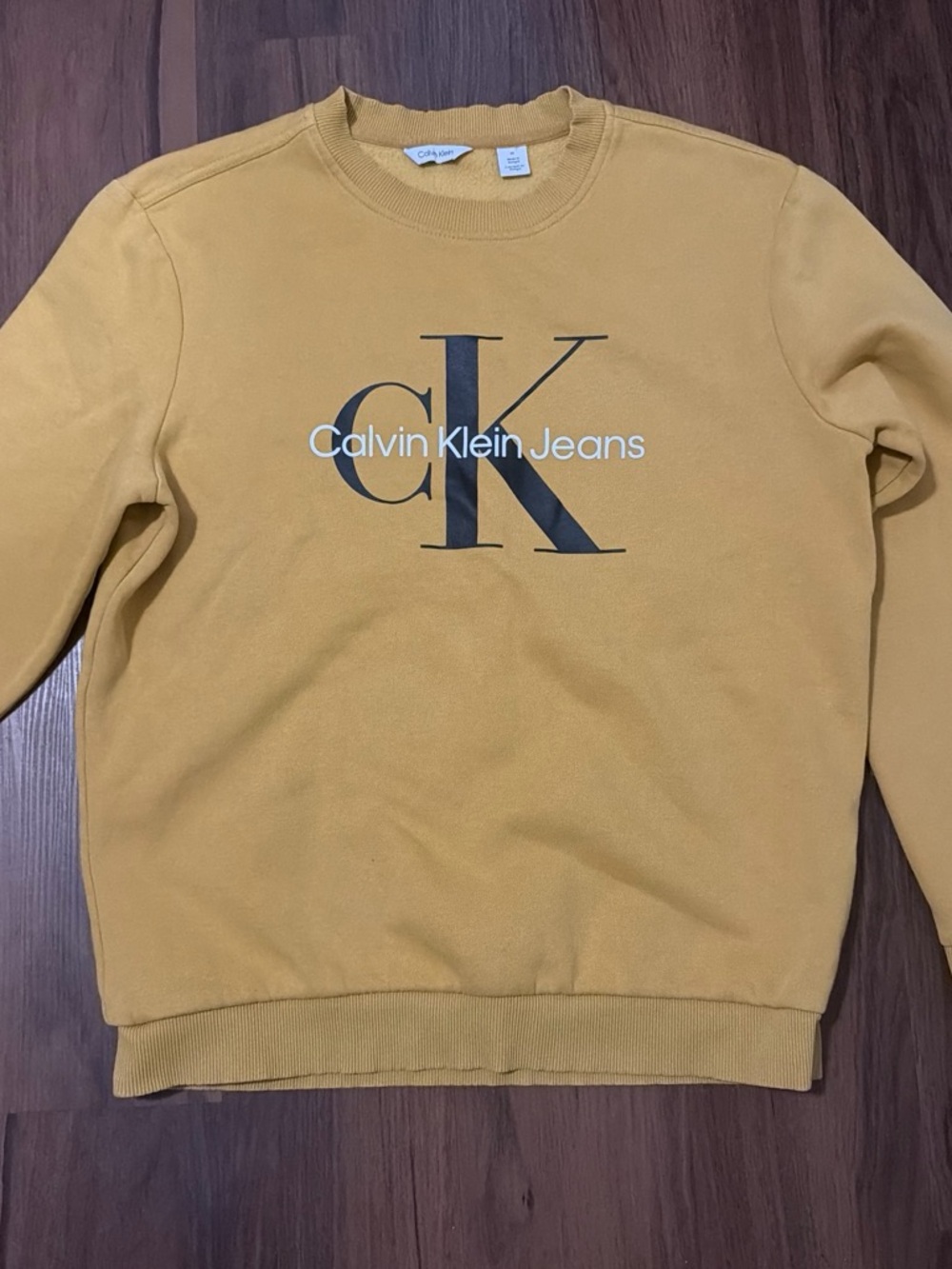 Calvin Klein Jeans Mustard Crewneck Sweatshirt